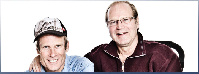 Jeff Lowe and Conrad Anker